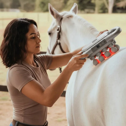 𝐙𝐢𝐠𝐥𝐮𝐜𝐚™ 8 Heads Red Light Massage Gun